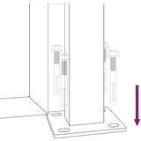 vidaXL Vrtna vrata antracit 105 x 80 cm čelična s uzorkom bambusa | shoptok.hr