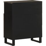  Komoda crna 60x33x75 cm Puno drvo Mango | shoptok.hr