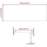  Prozorske klupice 2 kom svijetlosmeđe 110x40x2 cm masivne hrast | shoptok.hr