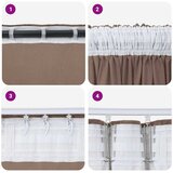  Baršunaste zavjese 2 pcs Boja cappuccina 140 x 140 cm Baršun | Eponuda.ba