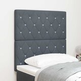  Uzglavlje Tamno siva 80 cm Baršun | shoptok.hr