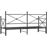 Krevet na rasklapanje bez madraca crni 90x190 cm čelik | Eponuda.com