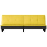  Raztegljiv kavč svetlo rumeno blago, (20697959) | Shoptok.si