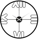 WALLXPERT dekorativni metalni zidni sat mali black | ePonuda.com