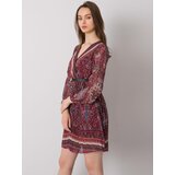 Italy Moda Dress-DHJ-SK-10201.93P-burgundy | shoptok.hr