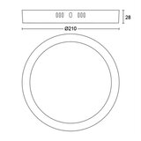 Philips plafonska svetiljka magneos sf DL252 rd 210 12W 40K | Eponuda.com