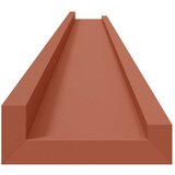  Polica na zidu 2 pcs Crvena 115 x 9 x 3 cm Konstruirano drvo | shoptok.hr