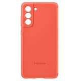 Samsung original silikonski ovitek EF-PG990TPE za Galaxy S21 FE G990 - koralen | Shoptok.si