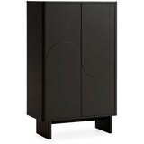 MOME Črna omarica 80x130x40 cm Solei – | Shoptok.si