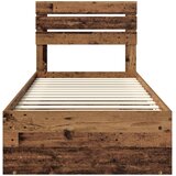  Krevetna konstrukcija Staro drvo 75 x 190 cm Čvrsto borovo drvo | shoptok.hr