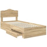  Okvir za krevet s uzglavljem Sonoma hrast 90 x 190 cm | shoptok.hr