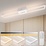 Nettlife stropna svetilka za dnevno sobo, LED stropna svetilka za kuhinjo z daljinskim upravljalnikom, moderna oblika, 3000K - 6500K, 36W, (22111260) | Shoptok.si