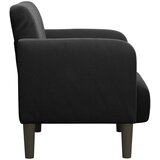 SOFA fotelja s naslonima za ruke crna 54 cm baršunasta | Shoptok.si