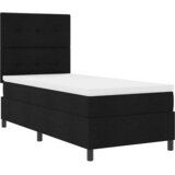  s opruga kutije s uzglavljem Crna 90 x 190 cm tkanina | shoptok.hr