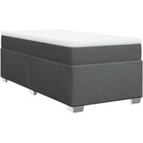  Okvir kreveta s oprugama i madrac tamnosivi 80x200cm od tkanine | shoptok.hr