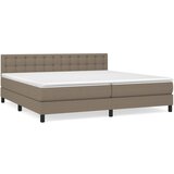The Living Store Box spring postelja z vzmetnico taupe 200x200 cm blago - Box Spring Postelja, (21503569) | Shoptok.si
