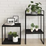 Police za knjige 8 kom visoki sjaj crne 40 x 40 x 1,5 cm drvene | shoptok.hr