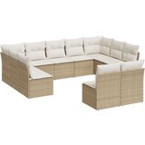  11-dijelni set vrtnih sofa od poliratana s jastucima bež | shoptok.hr