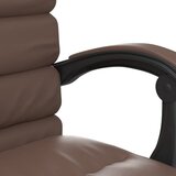  Masažni uredski naslonjač od umjetne kože smeđi | shoptok.hr