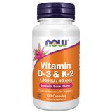 Now Foods Vitamin D3 in K2 NOW (120 kapsul) Cene