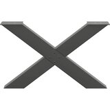  Noge za klub stolić u obliku slova X, 2 kom, antracit, 70 x (42-43) cm, čelik | shoptok.hr