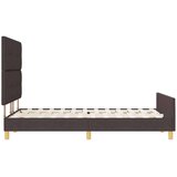  Krevetna konstrukcija Tamno smeđa 140 x 200 cm tkanina | Eponuda.ba