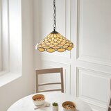 Endon 112226 - Luster na lancu Tiffany PEARL 1xE27/10W/230V prečnik 45 cm | Eponuda.com