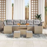  Set vrtnih sofa od 10 dijelova s jastučićima Bež poli ratan akacija set vrtne blagovaonice od 3 dijela s jastučićima Bež poli r | shoptok.hr