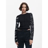 Desigual Majica crna / bijela melange | shoptok.hr