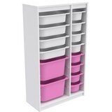 Hanah home višenamenske police montana xs 2D4N8U white pink v2 | ePonuda.com