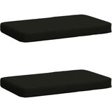  Jastučići za klupe - 2 dijela VUGHT 2 pcs 100% poliester Crna | shoptok.hr