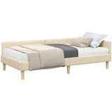  Kutni krevetni okvir s madracem 2 kom. Krema 90 x 200 cm | shoptok.hr