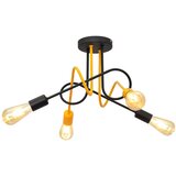  Plafonski luster OXFORD 4xE27/15W/230V crna/žuta | Eponuda.com