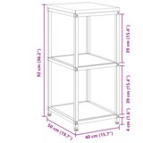 vidaXL polica za skladištenje hrane s policom s pohranom rđa 60 x 50 x 92 cm | shoptok.hr