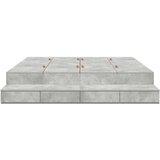  Postelja za shranjevanje betonsko siva 180 x 200 cm, (22103328) | Shoptok.si