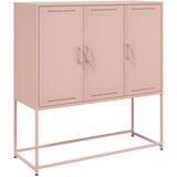  Visoka komoda ružičasta 100,5x39x107 cm čelična | shoptok.hr
