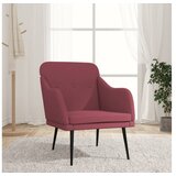  Fotelj vinsko rdeč 63x76x80 cm blago | Shoptok.si