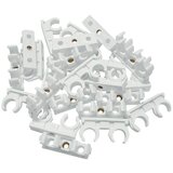 Komplet dvostrukih kopči za cijevi (25 Kom., 15 x 14 mm, Plastika) | shoptok.hr