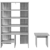  Ormar za cipele s policom 2 pcs Siva Sonoma Konstruirano drvo | shoptok.hr