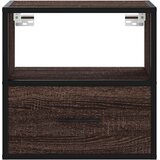  Zidni noćni ormarići 2 kom smeđi hrast 40x31x39,5 cm | shoptok.hr