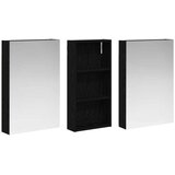  Komplet omaric za kopalnico s polico 3 pcs 110 x 10,5 x 60,5 cm, (5000246375) | Shoptok.si