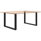  Noge za blagovaonski stol U-oblik 2 kom Crne 100 x (72-73) cm Čelik | shoptok.hr