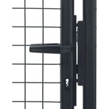  Mrežasta vrtna vrata od pocinčanog čelika 100 x 175 cm siva | shoptok.hr