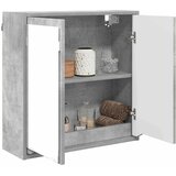  Kupaonski ormar s ogledalom Zidne Betonski sivi 60 x 20 x 60 cm | shoptok.hr