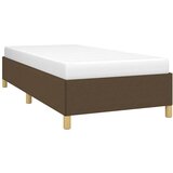  Okvir za krevet bez madraca tamnosmeđi 90 x 190 cm od tkanine | shoptok.hr