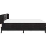 Box Spring Krevet s Madracem Crni 180x200 cm Baršun | shoptok.hr