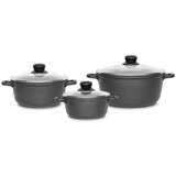 Homeware Profession. set posod turin aluminij, nerjaveče jeklo 3-delni | Shoptok.si