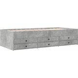  Okvir kreveta s pohranom s ladicama Betonska siva 80 x 200 cm | shoptok.hr
