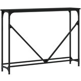  Konzolni stol crni 102 x 22 5 x 75 cm od konstruiranog drva | shoptok.hr