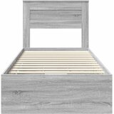  Krevetna konstrukcija Siva Sonoma 90 x 200 cm Inženjersko Drvo | shoptok.hr